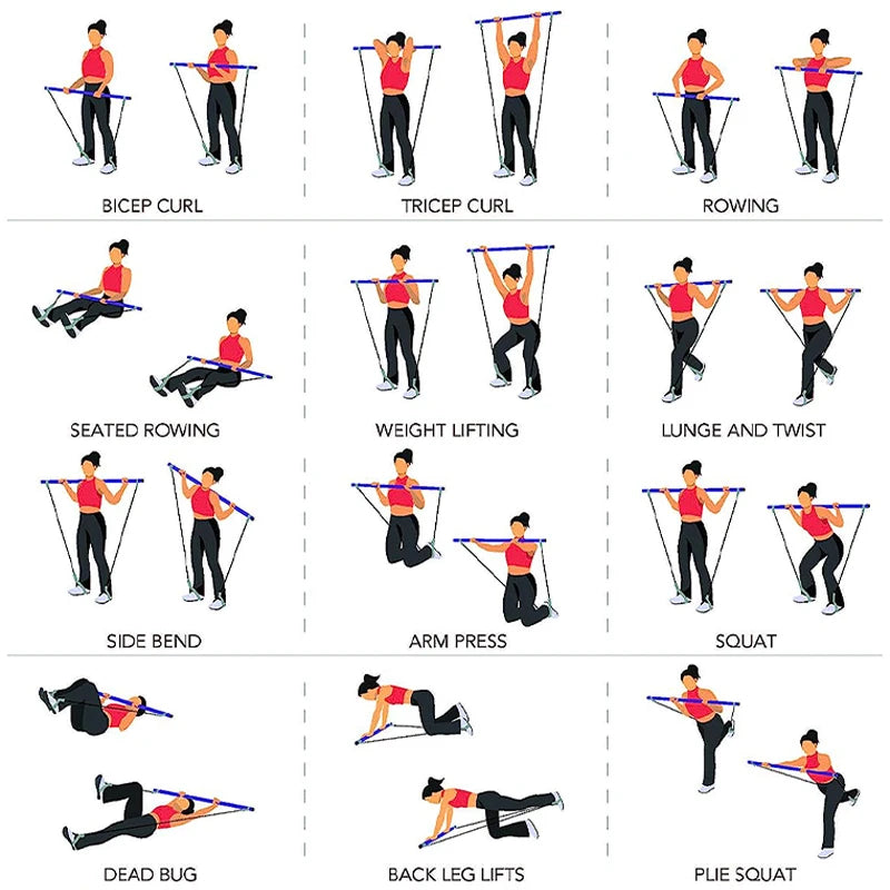 Barre avec élastiques